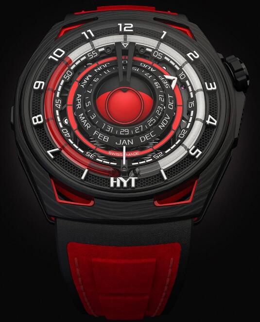 Review Replica HYT Moon Runner Red Magma H02757-A watch - Click Image to Close